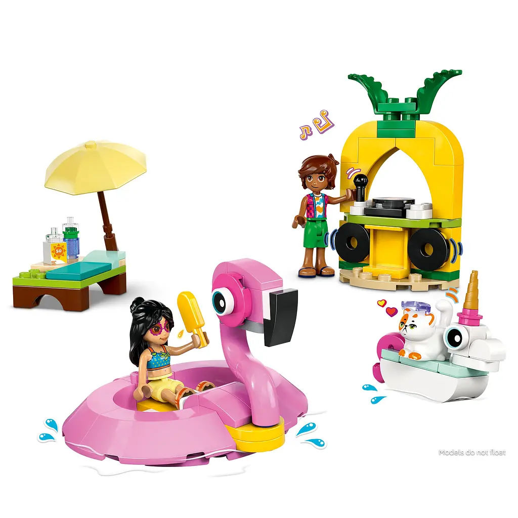Конструктор LEGO Friends Вечеринка единорога и фламинго у бассейна 99 деталей (42658) - фото 6