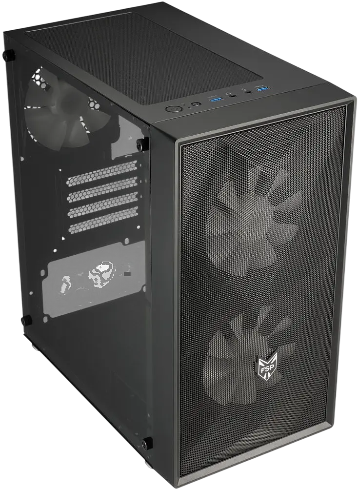 Корпус FSP CST130 Basic Black - фото 2