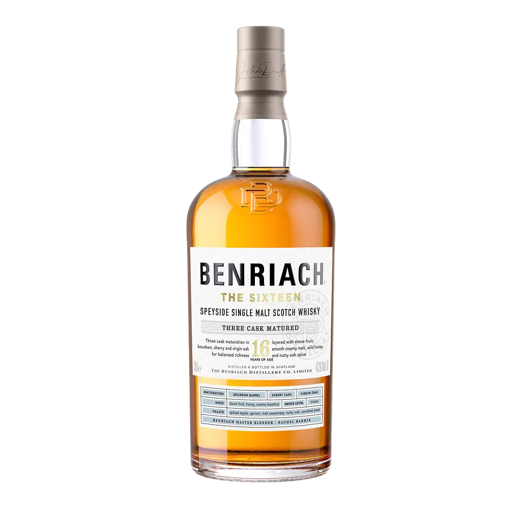 Виски BenRiach 16 yo Single Malt Scotch Whisky 43% 0.7 л, в тубусе - фото 2