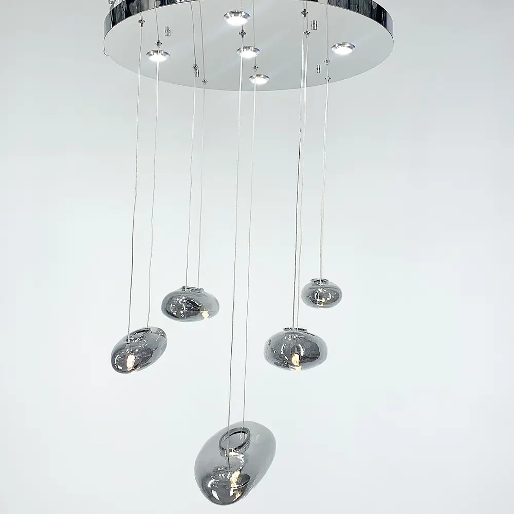 Потолочная люстра Water Drops Line.F S 17G-600 GR - фото 2