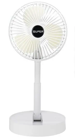 Портативний міні вентилятор для дому Telescopic Folding Fan · Складаний настільний вентилятор з USB зарядкою в асортименті - фото 3