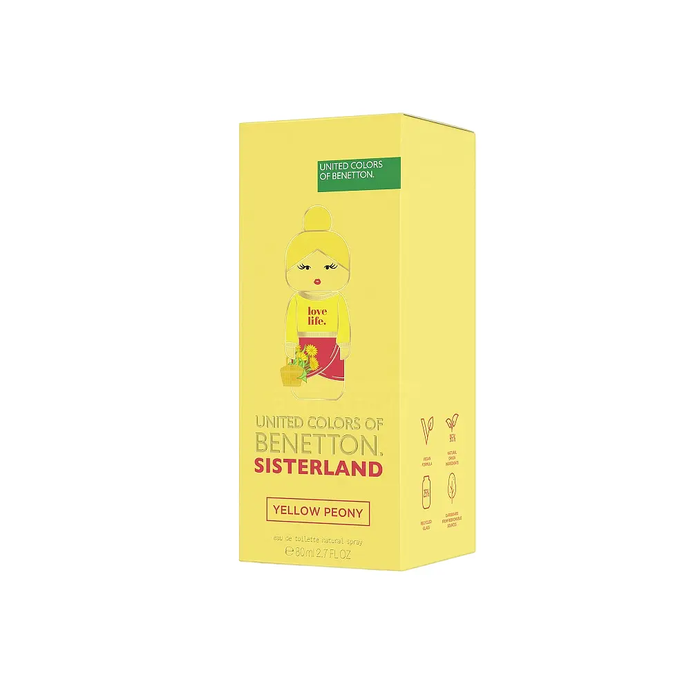 Женская туалетная вода United Colors of Benetton Sisterland Yellow Peony 80 мл - фото 3