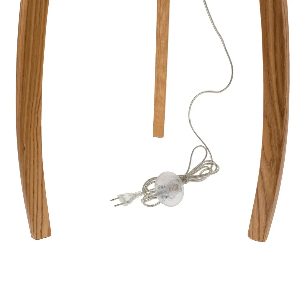 Торшер підлоговий на дерев'яній основі FLT-45 E27 - фото 3