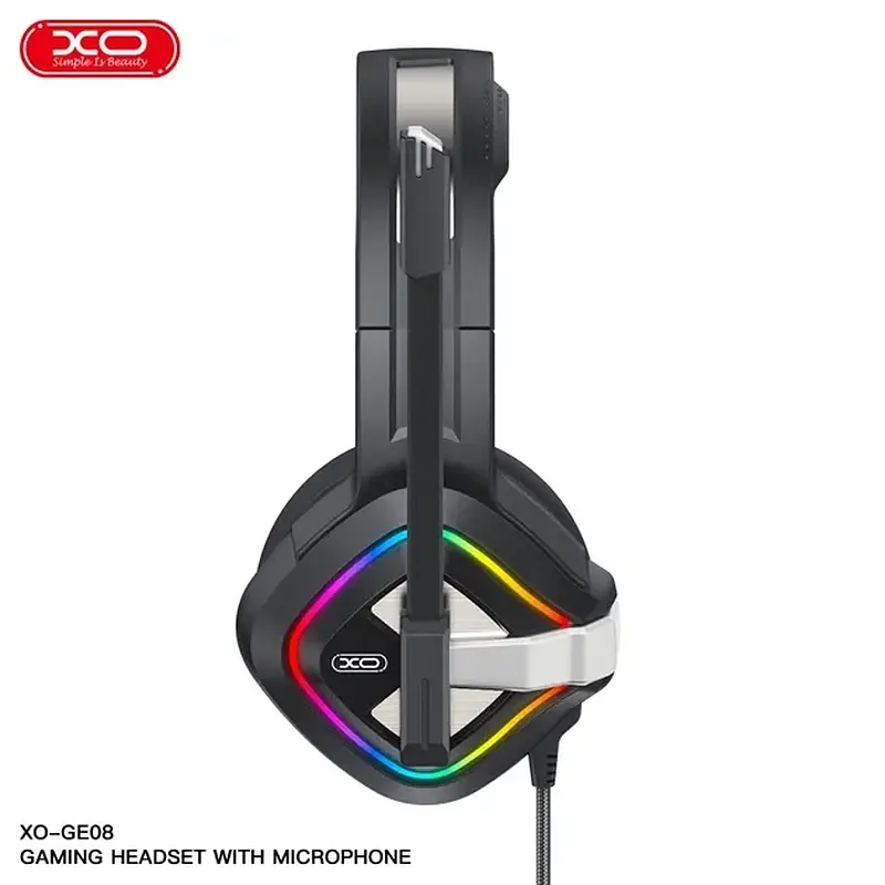 Провідна гарнітура XO GE08 Gaming Wired Headphones Black - фото 2