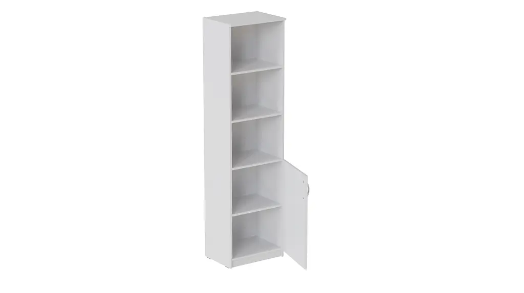 Пенал Анжело Ferrum-decor на 4 полиці з 1 дверима 1900x500x380 ДСП Білий 16 мм (FRD-104948) - фото 3