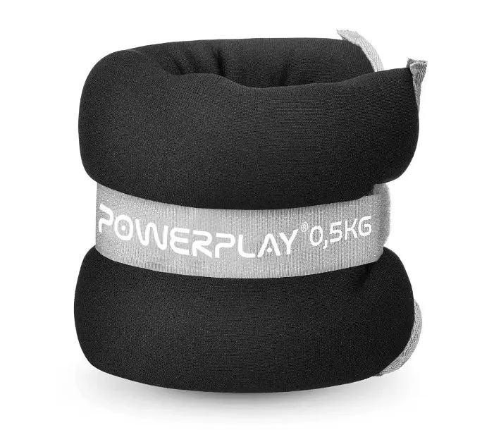 Обважнювачі-манжети для ніг та рук PowerPlay PP-4349 Ankle/Wrist Weights (2 шт*1 кг) Чорні (PP_4349_Black_1) - фото 4