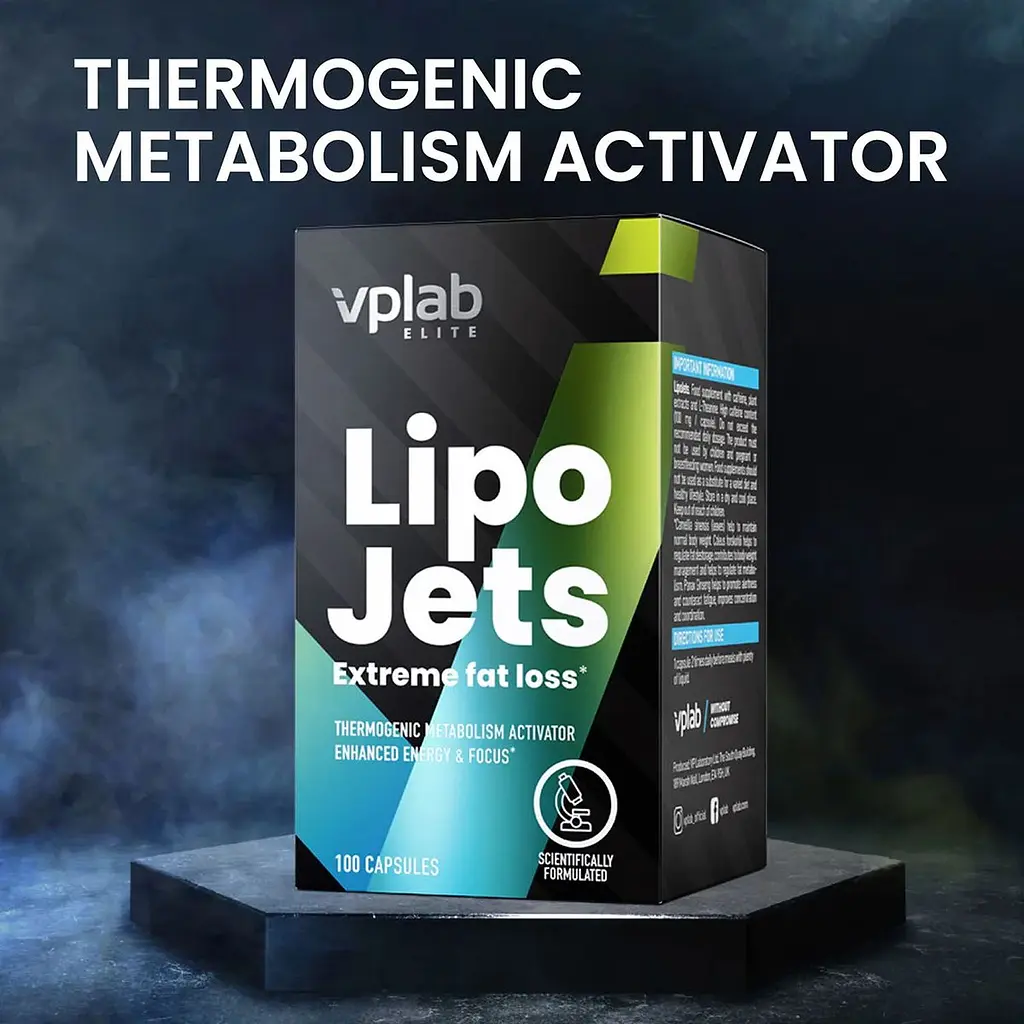 Жироспалювач VPLab Lipo Jets 100 капсул - фото 5