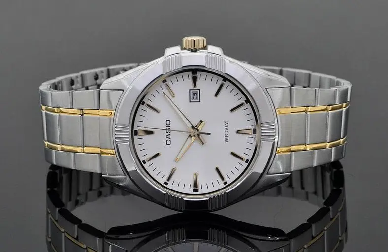 Чоловічі годинники наручні кварцові сталеві оригінальні Casio MTP-1308SG-7AVDF (модуль №2784) - фото 2