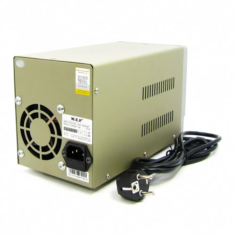 Блок живлення лабораторний WEP PS-305D-II з перемикачем Hi(A)/Lo(mA) 30V 5A цифрова індикація - фото 3