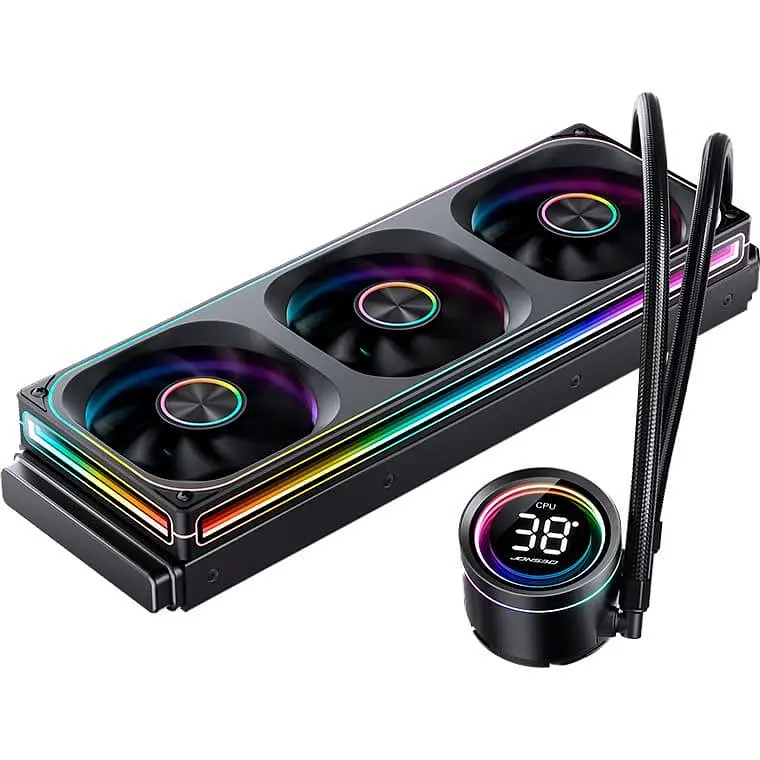 СВО Jonsbo TH-360 Black (Intel LGA 1200/115X/17XX/1851; AMD AM4/AM5) (TH-360 Black) - фото 4