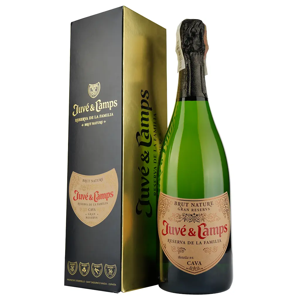 Игристое вино Juve y Camps Reserva de la Familia Gran Reserva Brut Nature, в подарочной упаковке, 12%, 0,75 л - фото 2