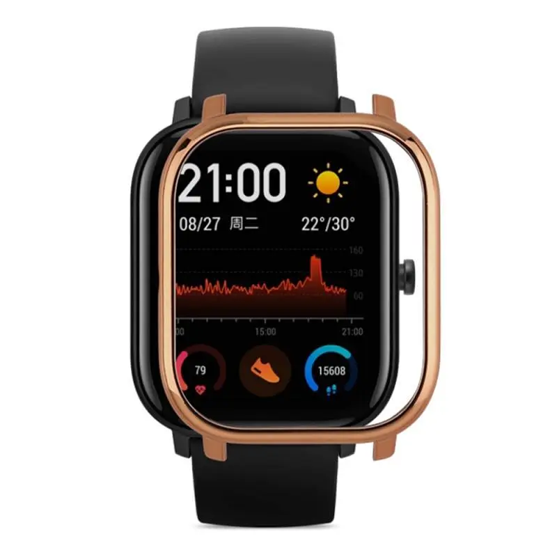 Защитный бампер Tamister для смарт-часов Amazfit GTS розовое золото - фото 2