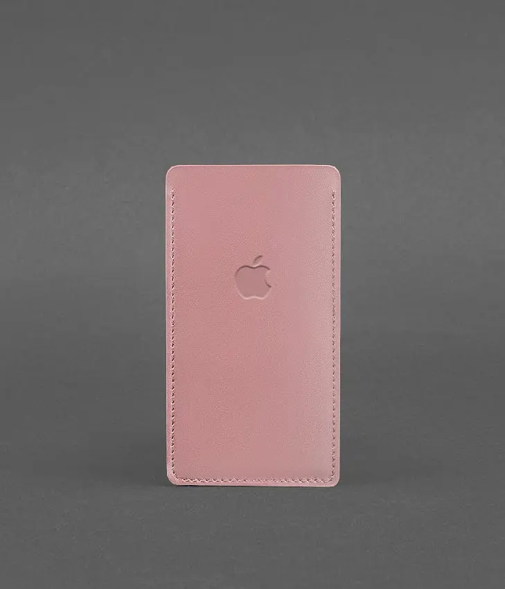 Кожаный чехол для iPhone 13 Розовый - фото 2