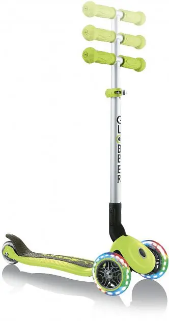 Самокат Globber Primo Foldable Lights LED зелений (432-106-2) - фото 6