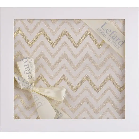 Раннер Lefard Home Textile Зигзаг гобеленовый с золотым люрексом 40х100 см (812-036) - фото 3