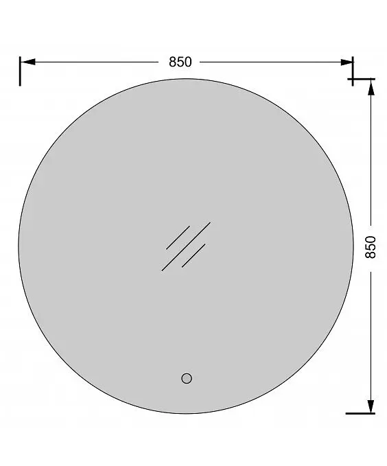 Дзеркало Мойдодир Eclipse 85x85 S з LED підсвіткою та сенсором - фото 6