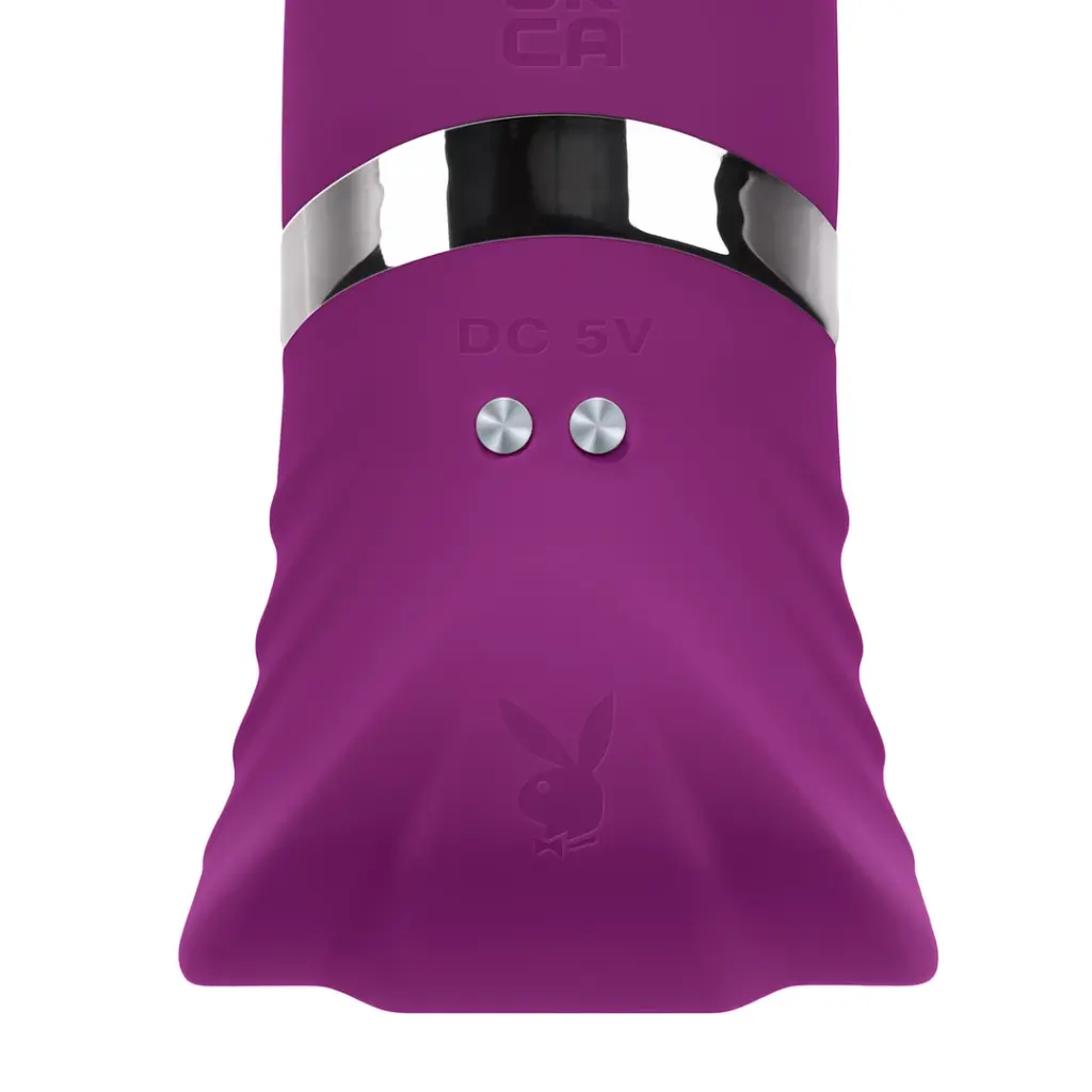 Вібратор Playboy Pleasure Tap That 16.5 см (фіолетовий) - фото 20