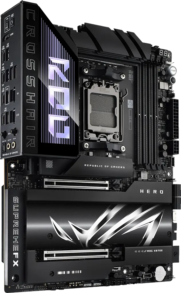 Материнcька плата Asus X870E ROG Crosshair Hero Socket AM5 (ROG CROSSHAIR X870E HERO) - фото 2