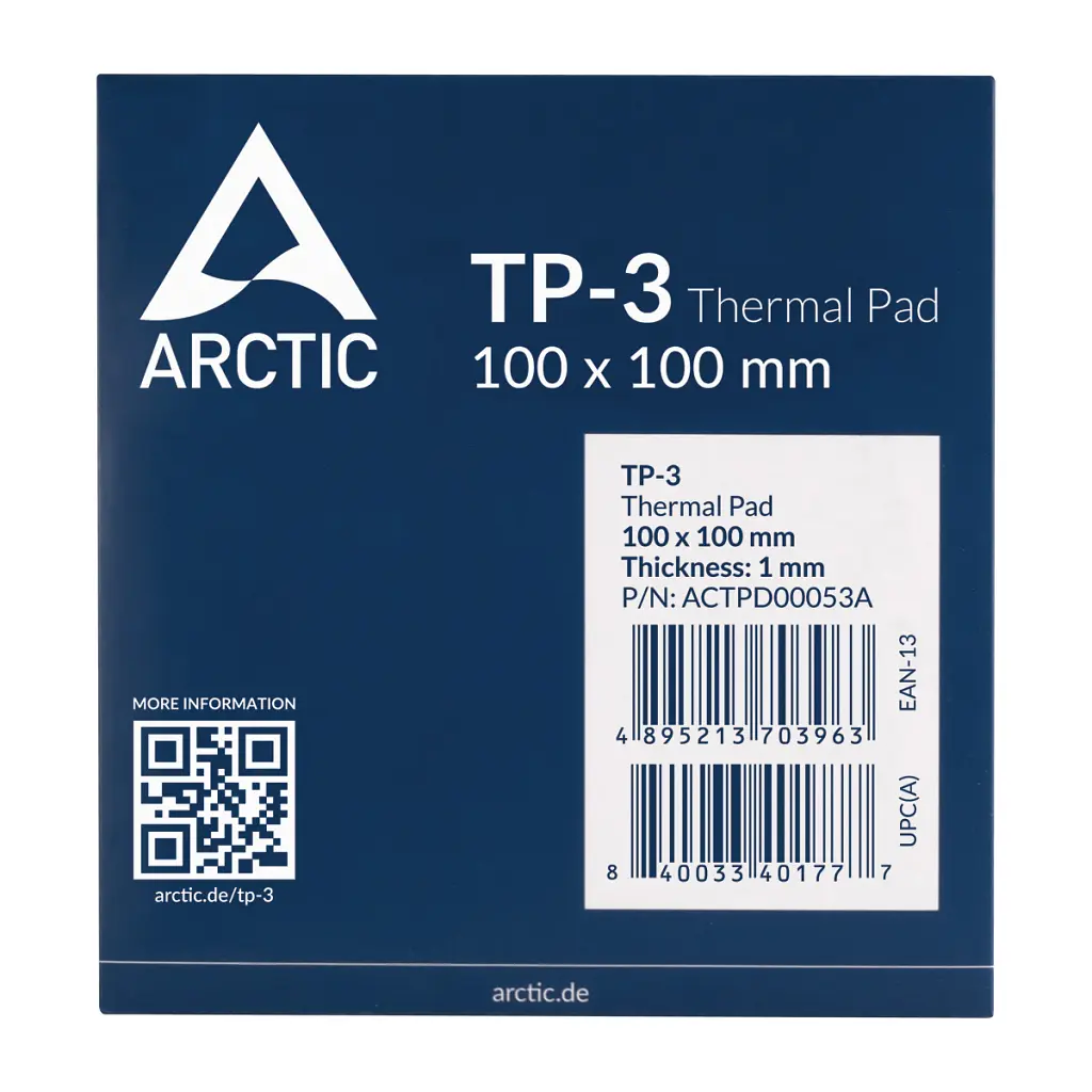 Термопрокладка Arctic TP-3 , 100*100mm*1,0mm (ACTPD00053A) - фото 2