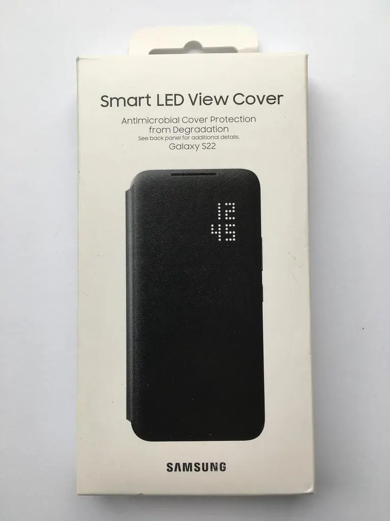 Оригінальний чохол-книжка Smart LED View Cover для Samsung Galaxy S22 Чорний (EF-NS901PBEGRU) - фото 6