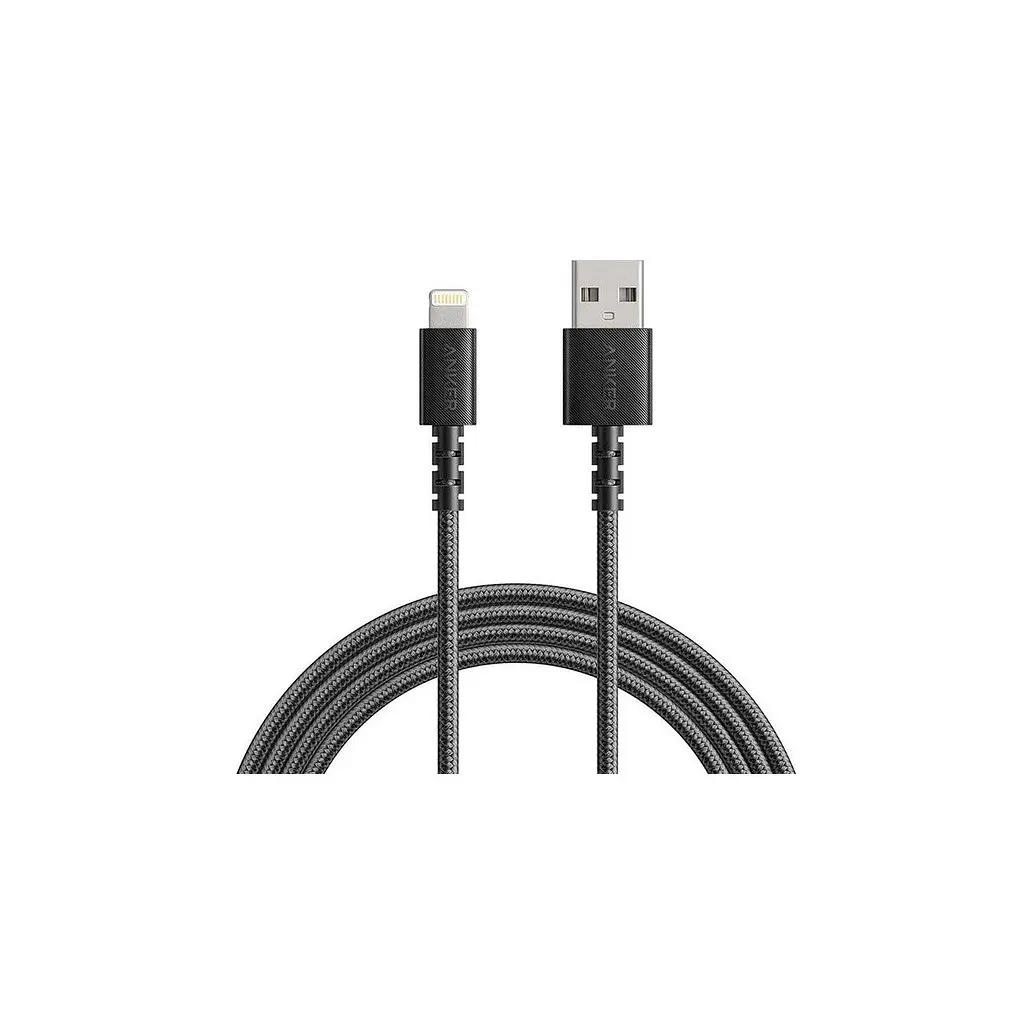 Дата кабель USB 2.0 AM to Lightning 1.8m Powerline Select+ Black Anker (A8013H11) - фото 2