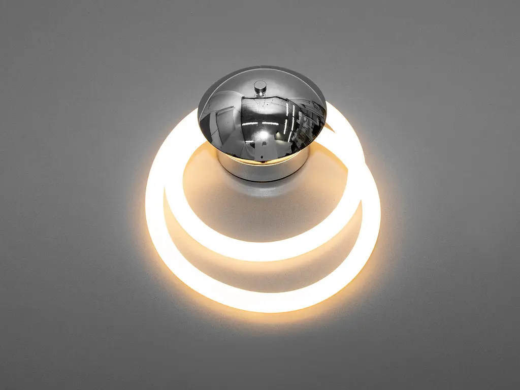 Светильник настенный LED Diasha SY9605-CH 16W серебристый для коридора спальни офиса кафе - фото 2