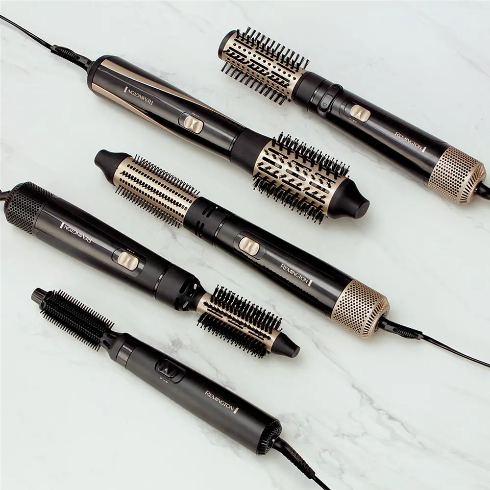 Уцінка. Фен-щітка Remington Blow Dry & Style Caring AS7700 чорно-золота  - фото 13