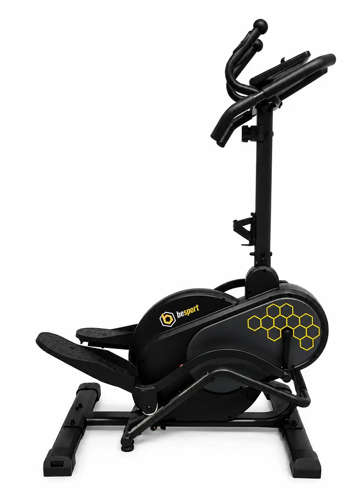 Еліптичний тренажер BESPORT BS-707 PEACH PRO магнітний чорно-жовтий - фото 2