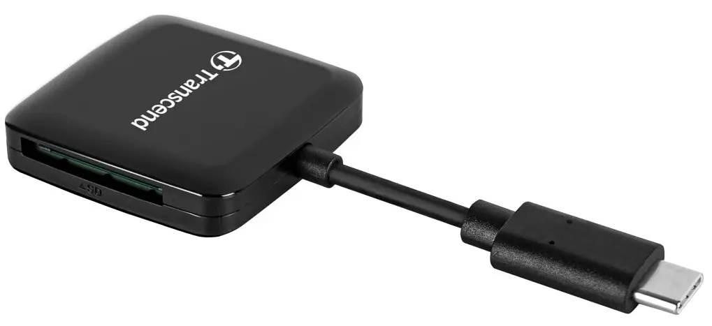 Кардидер Transcend USB 3.2 Gen 1 Type-C SD/microSD Black (6627580) - фото 2