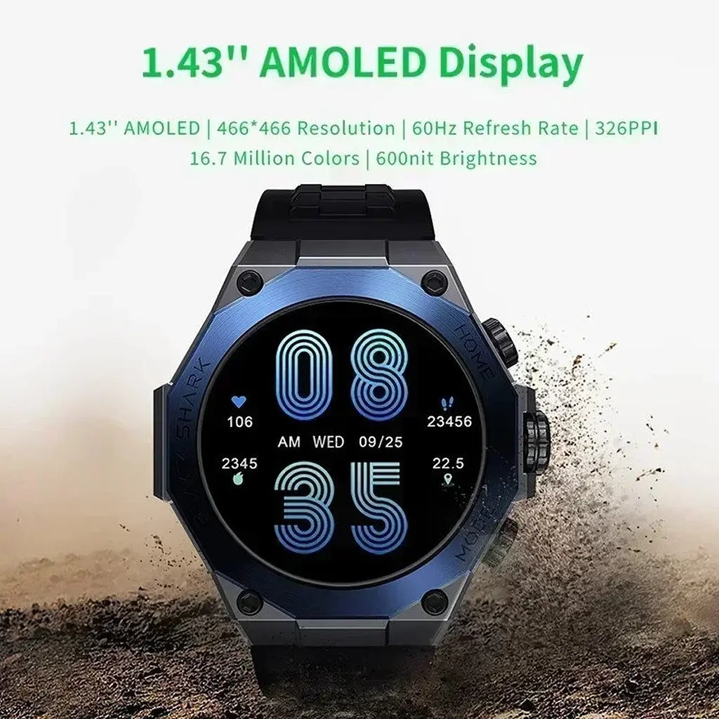 Смарт часы Black Shark S1 Pro синие - фото 7