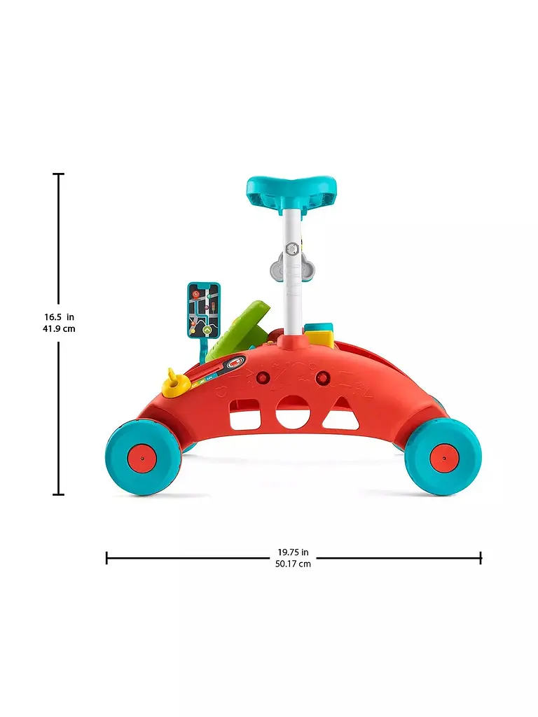 Інтерактивні ходунки Fisher-Price 2-Sided Steady Speed ​​Walker, червоно-сині (HJP47) - фото 5