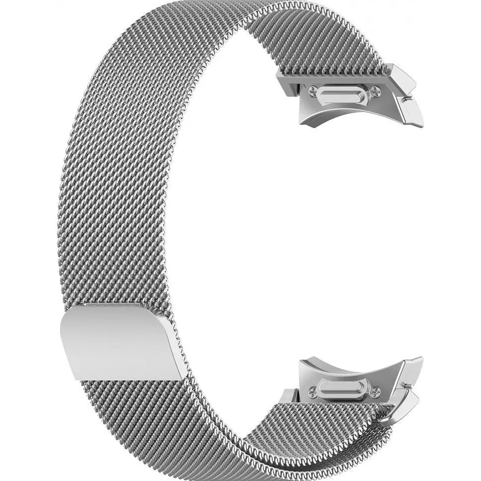 Ремінець ArmorStandart Milanese Magnetic для Samsung Galaxy Watch 7/FE/6/6 Classic/5/5 Pro/4/4 Classic Silver (ARM86845) [151808] - фото 2