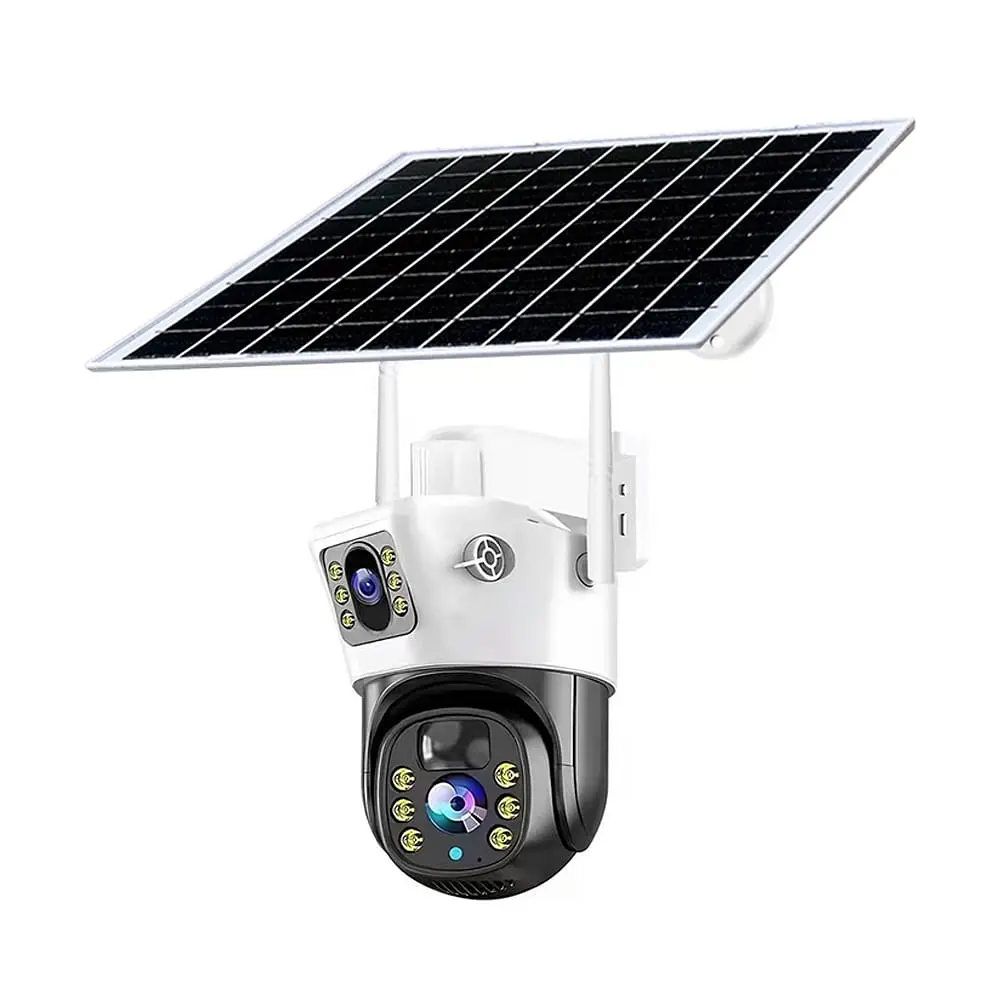 IP PTZ-відеокамера автономна з WiFi та сонячною панеллю 2Mp+2Mp Light Vision VLC-9192WIA/2C (Solar) White f=4mm, на акумуляторних батареях (75-00288) - фото 2