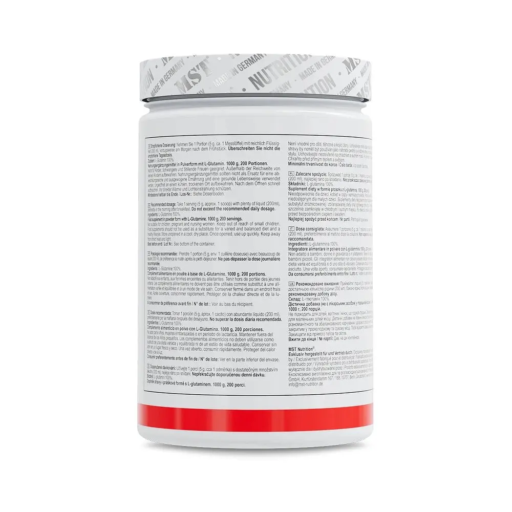 Глютамін Glutamine Pure, 1 кг MST Nutrition vit0004096 - фото 3