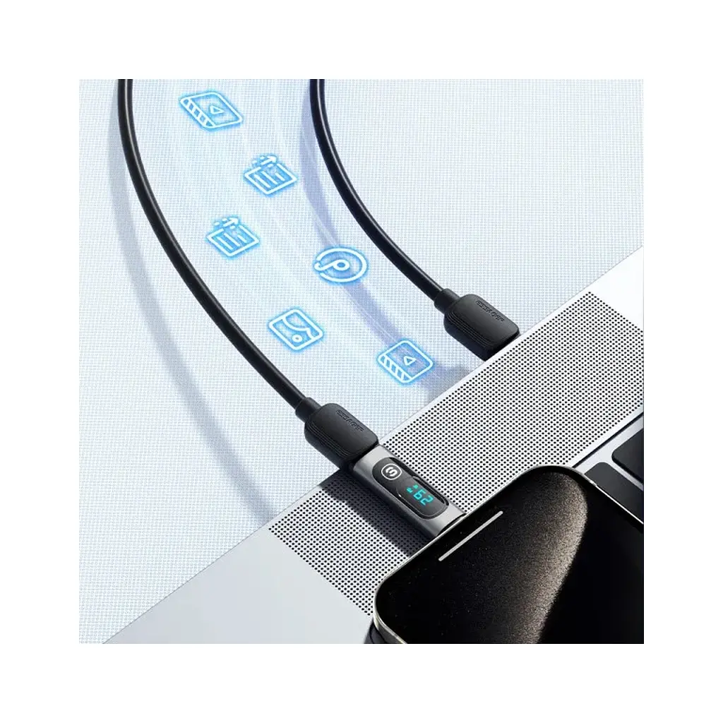 Переходник USB-C F to USB-C M digital display Essager (EZJTT-TX0G-P) - фото 7