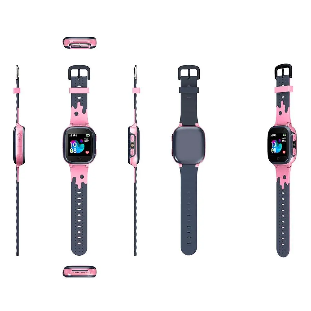 Наручные смарт-часы детские Q15 с функцией звонка, 4G и GPS Pink (16419) - фото 2