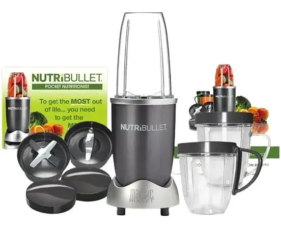 Блендер Nutribullet для смузі портативний нержавіюча сталь 3 швидкості 900 Вт металік (lp-84932_1158) - фото 3
