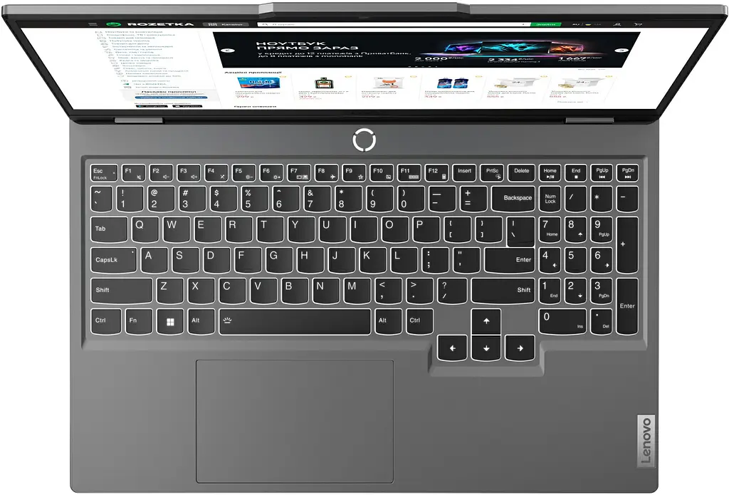 Ноутбук Lenovo LOQ 15IAX9 (83GS008FRA) Luna Grey 15.6"мі5-12450HX 16/1ТБ RTX 4050 - фото 5