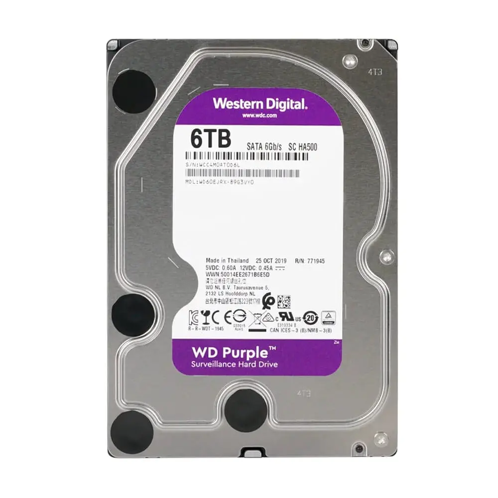 Жорсткий диск 3.5" 6TB 64MB Western Digital Purple WD60EJRX (090-00011) - фото 2
