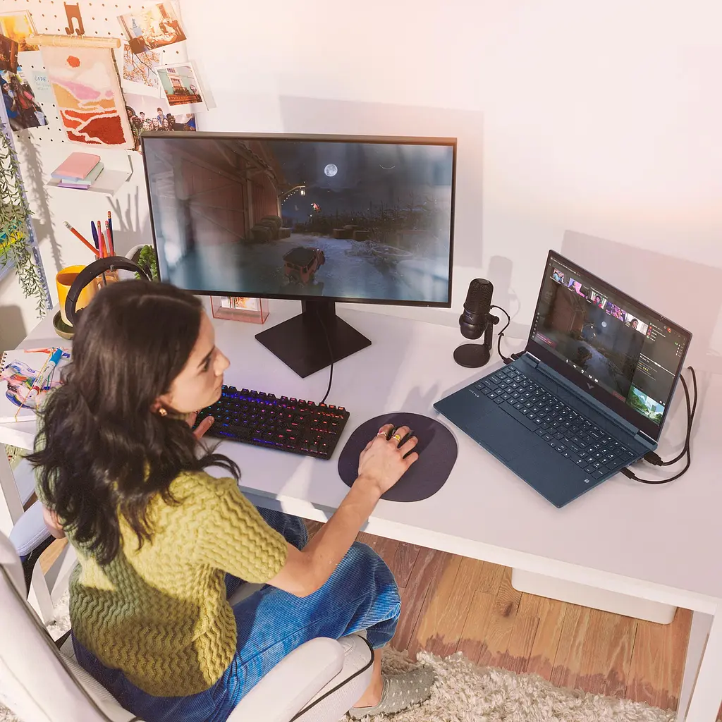 HP Ноутбук HP Victus 15-fb3010ua 15.6" FHD IPS AG, AMD R5-8645HS, 16GB, F512GB, NVD4050-6, DOS, синій - фото 7