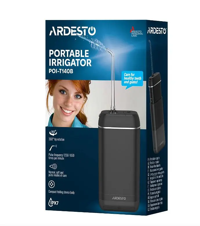 Іригатор портативний Ardesto 140 мл Чорний (2642351762) - фото 7