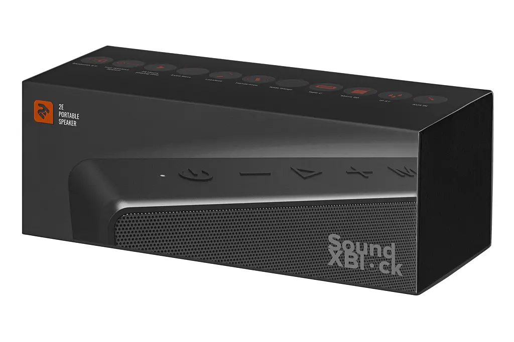 Акустична система 2E SoundXBlock TWS, MP3, Wireless, Waterproof Black - фото 7