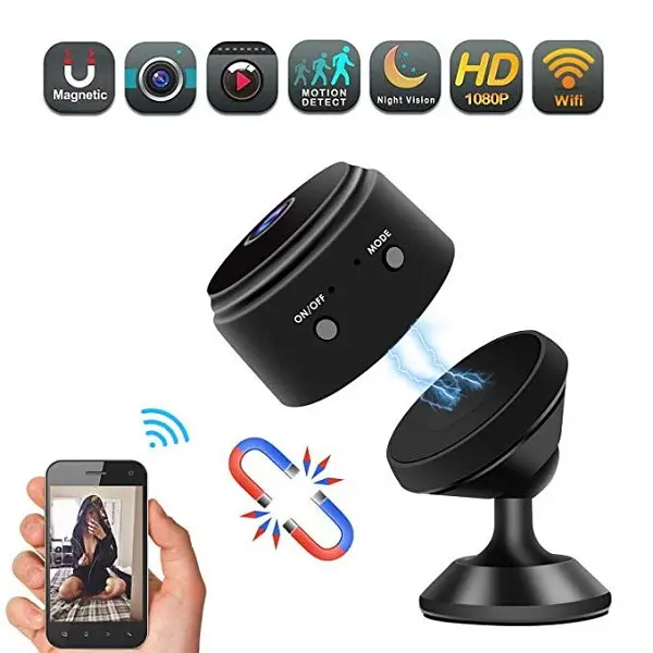 Бездротова Wi-Fi міні камера A9 для прихованого відеоспостереження 1080P FullHD 1080*720 4sport • Нічне бачення до 10м - фото 3