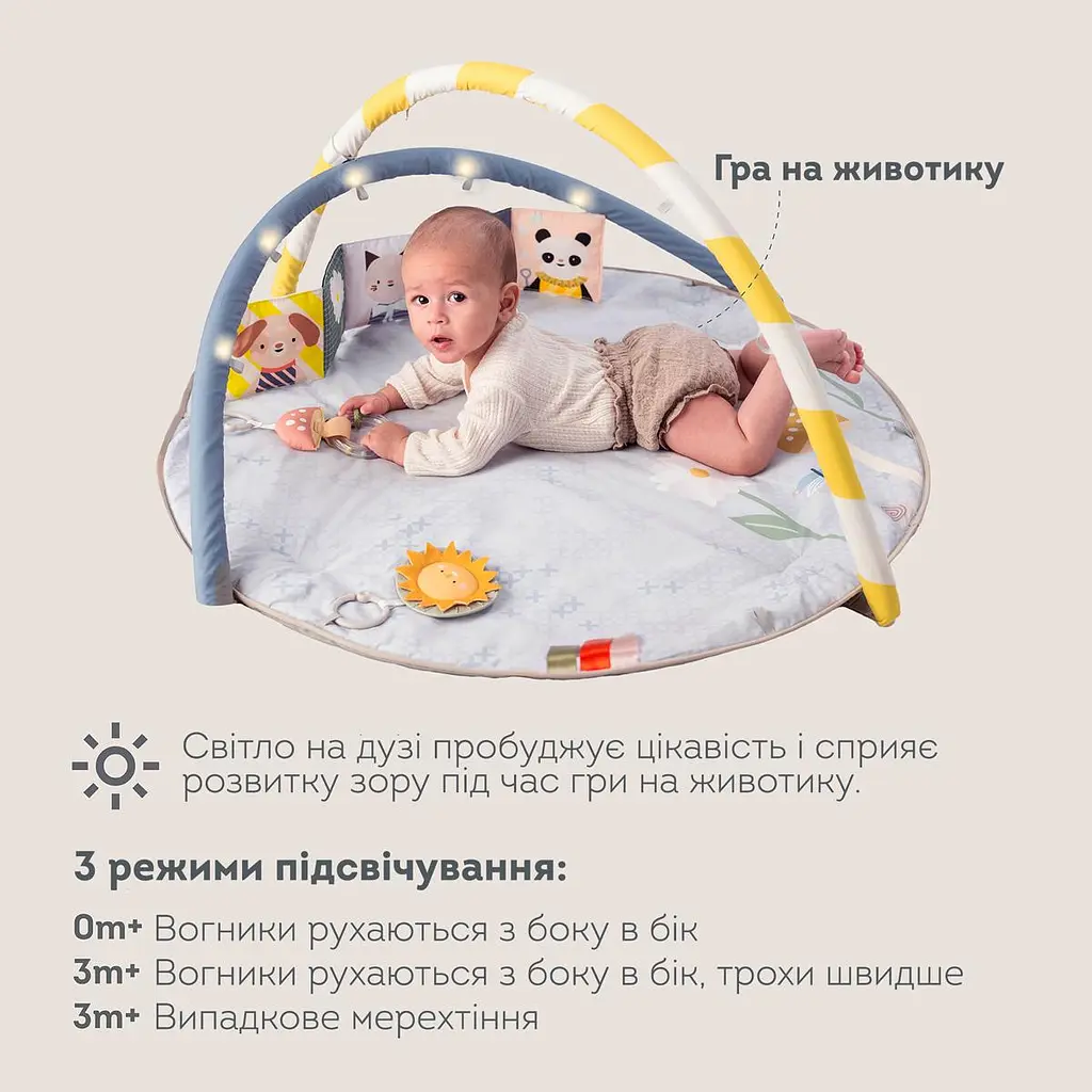Музичний килимок з дугами, що розвиває, колекції "Квітуча фантазія" – СОНЯЧНІ НОТИ Taf Toys 13495 - фото 5