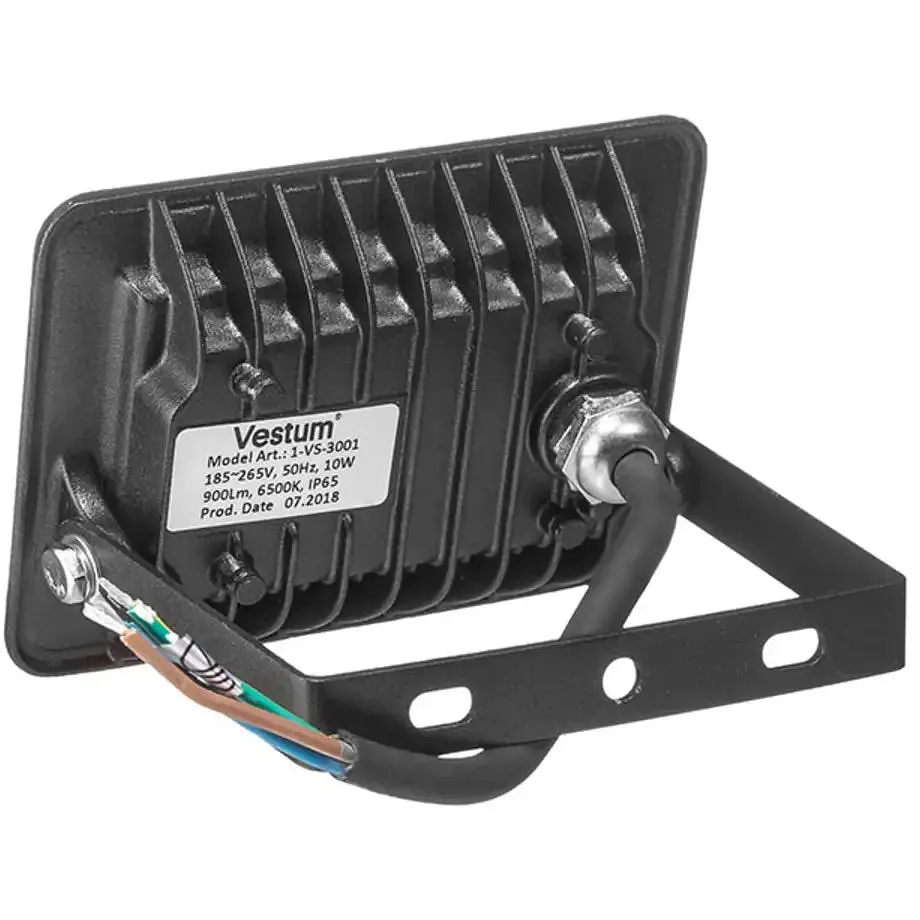 Прожектор Vestum 1-VS-3001 светодиодный 10W 900Лм 6500K 185-265V IP65  - фото 3