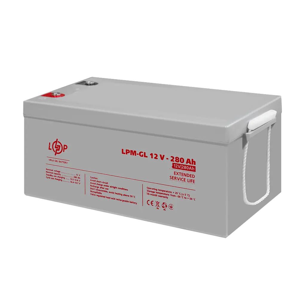 Акумулятор гелевий LPM-GL 12V - 280 Ah - фото 3