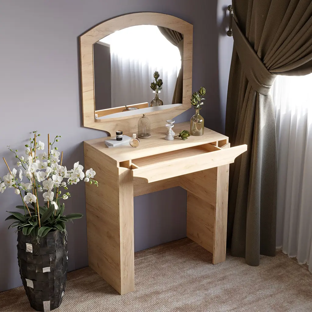 Туалетний столик Еверест Ліберті дуб крафт золотий (EVR-2253) - фото 5