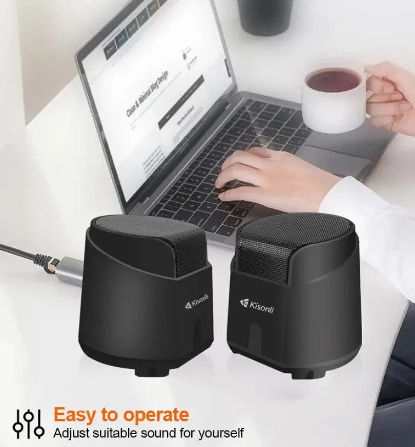 Компьютерная колонка Kisonli K500, 6W, для ПК и ноутбука - фото 4