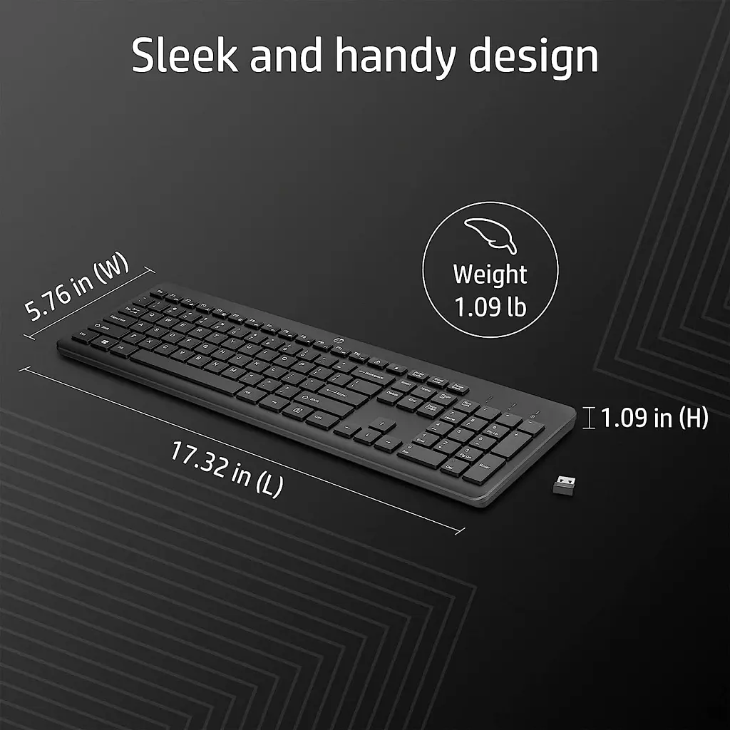 Клавіатура HP 230 Wireless UA Black (3L1E7AA) - фото 4