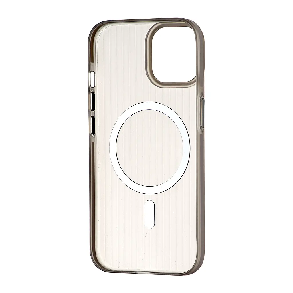 Чохол Groove Matt Case with MagSafe iPhone 15 Gray - фото 3